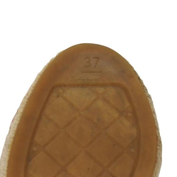 Chanel Espadrille 37 Leather Glitter Fabric Cc Cap Toe Flats CC-0220N-0040 - Picture 11 of 12